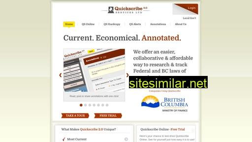 quickscribe.bc.ca alternative sites
