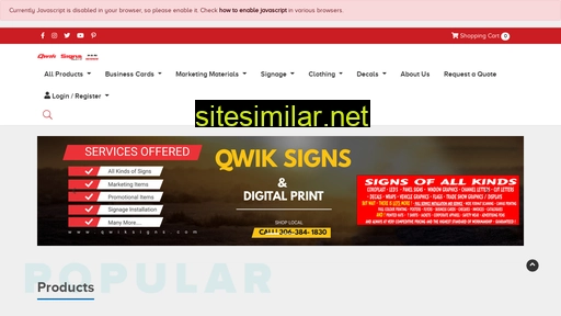 qwiksigns.ca alternative sites