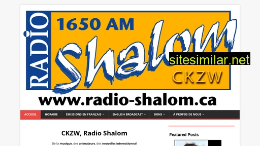 Radio-shalom similar sites