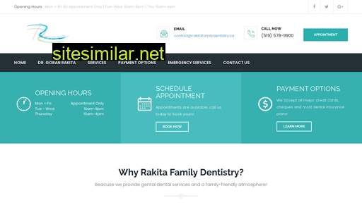 Rakitafamilydentistry similar sites