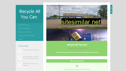 recycleallyoucan.ca alternative sites