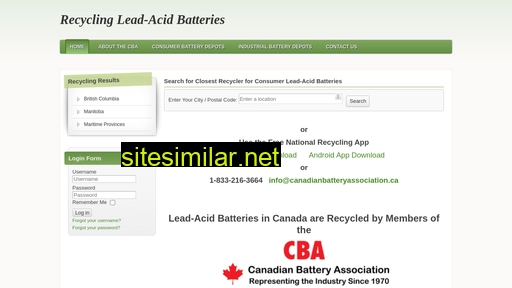 recyclemybattery.ca alternative sites