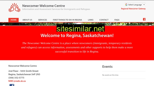 reginanewcomercentre.ca alternative sites
