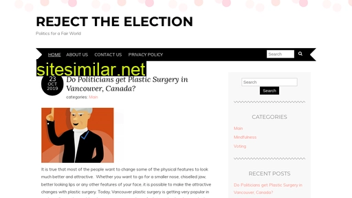 rejecttheelection.ca alternative sites