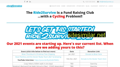 ride2survive.ca alternative sites