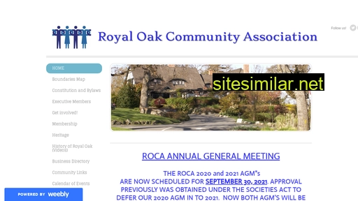 royaloakcommunityassociation.ca alternative sites