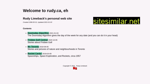 rudy.ca alternative sites