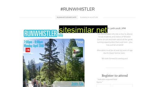 runwhistler.ca alternative sites