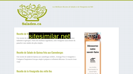 salades.ca alternative sites