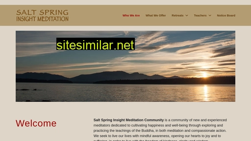Saltspringinsightmeditation similar sites