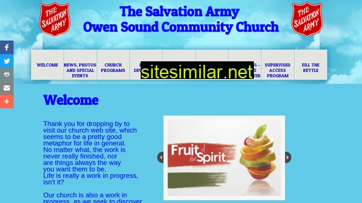 salvationarmyowensound.ca alternative sites