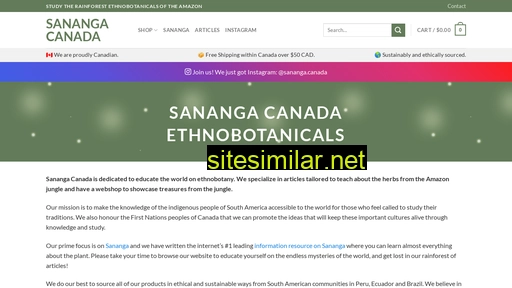 sananga.ca alternative sites