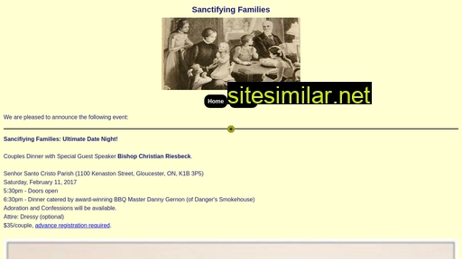 sanctifyingfamilies.ca alternative sites