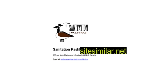 sanitationpashkui.ca alternative sites
