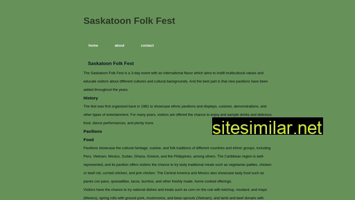Saskatoonfolkfest similar sites