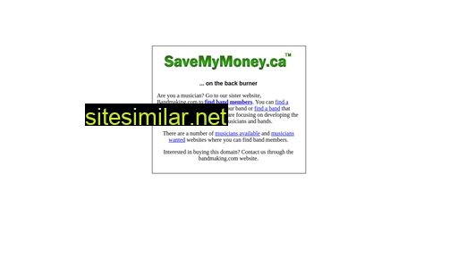savemymoney.ca alternative sites