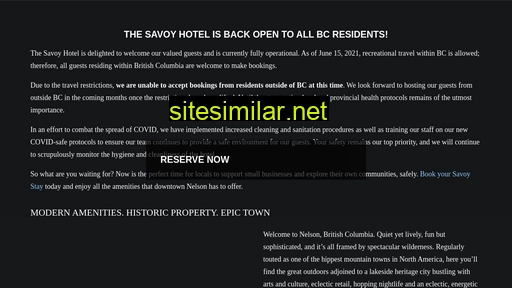 Savoyhotel similar sites