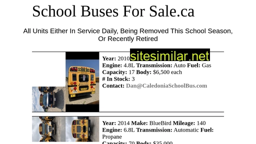 schoolbusesforsale.ca alternative sites