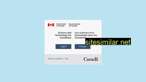 science.gc.ca alternative sites