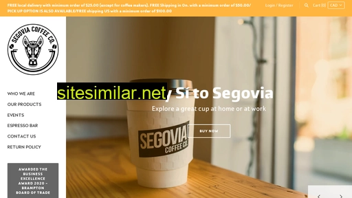 segoviacoffee.ca alternative sites
