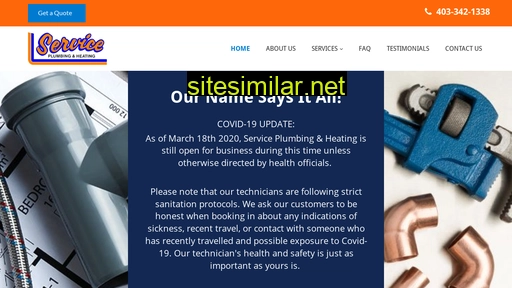 serviceplumbing.ca alternative sites
