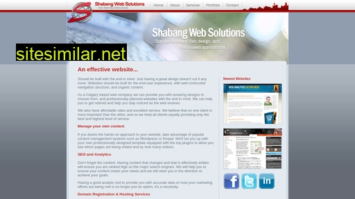 shabangweb.ca alternative sites