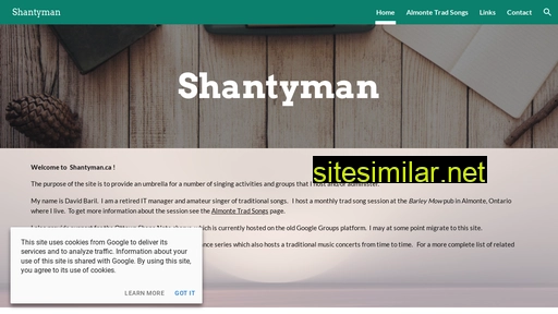 shantyman.ca alternative sites