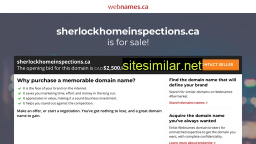 sherlockhomeinspections.ca alternative sites