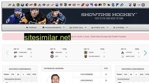 Showtimehockey similar sites
