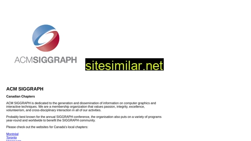 siggraph.ca alternative sites
