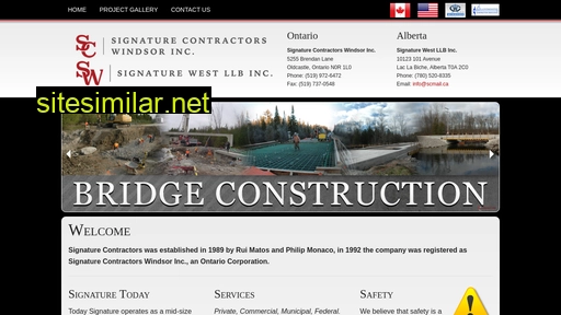 signaturecontractors.ca alternative sites