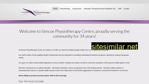 simcoephysio.ca alternative sites