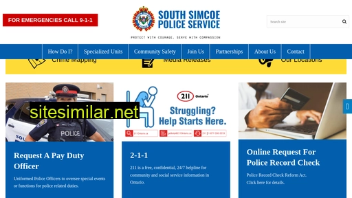 southsimcoepolice.on.ca alternative sites