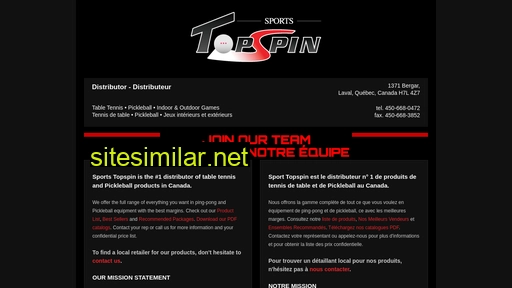 sportstopspin.ca alternative sites
