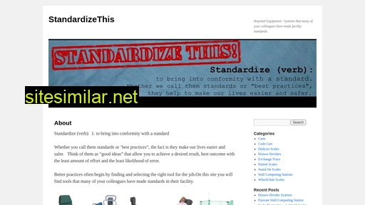 standardizethis.ca alternative sites