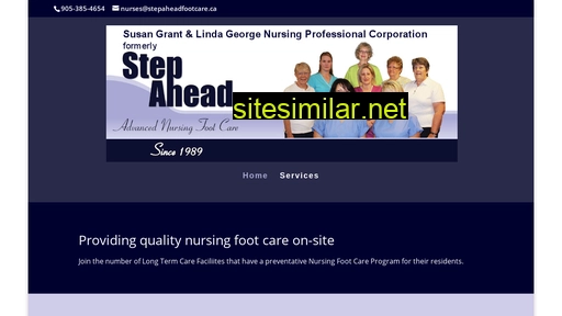 stepaheadfootcare.ca alternative sites