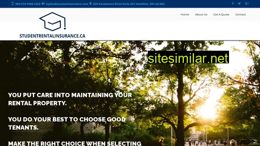 studentrentalinsurance.ca alternative sites