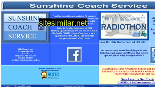 sunshinecoach.ca alternative sites