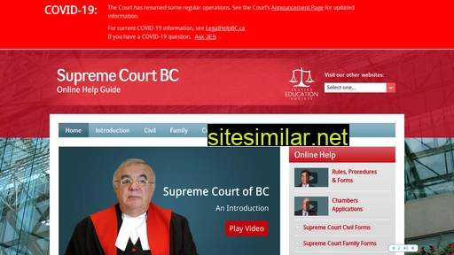 supremecourtbc.ca alternative sites