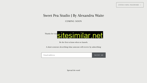 sweetpeastudio.ca alternative sites