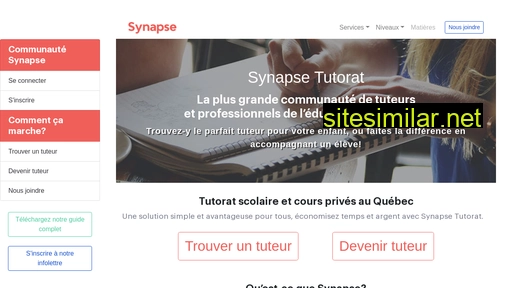 synapsetutorat.ca alternative sites