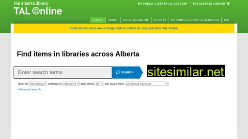 talonline.ca alternative sites