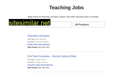 teaching-jobs.ca alternative sites