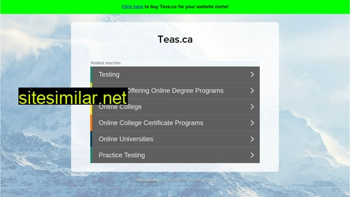 teas.ca alternative sites