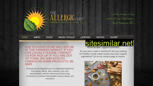 theallergicchef.ca alternative sites