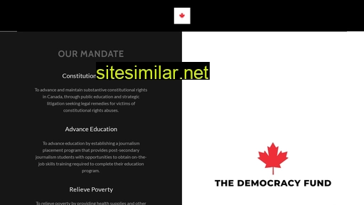 thedemocracyfund.ca alternative sites