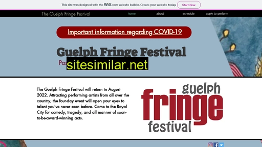 theguelphfringefestival.ca alternative sites