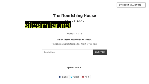 Thenourishinghouse similar sites