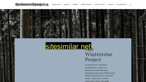 thewinterreiseproject.ca alternative sites