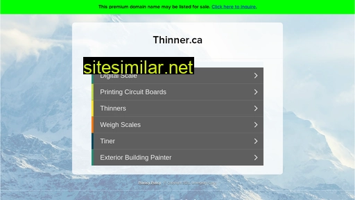 thinner.ca alternative sites